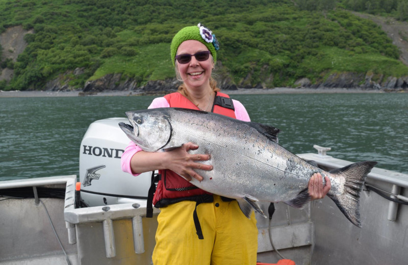 Fishing at Zachar Bay Lodge.