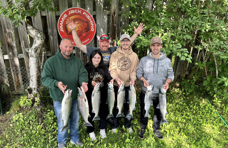 Fishing at Jimmie Jack's Alaska Fishing Lodges.