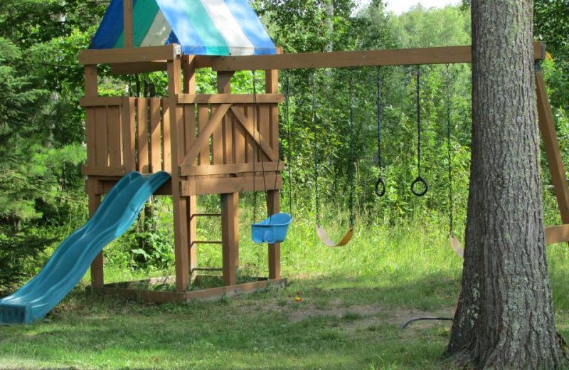 Playground at Elbow Lake Lodge.