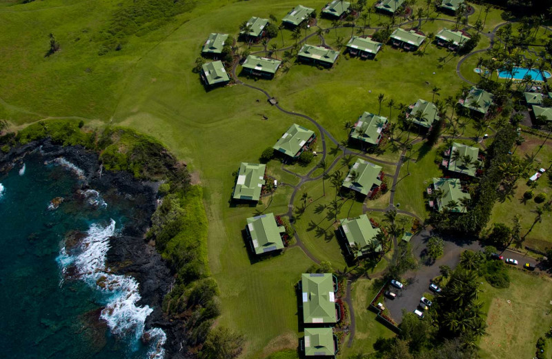 Aerial view of Travaasa Hana, Maui.