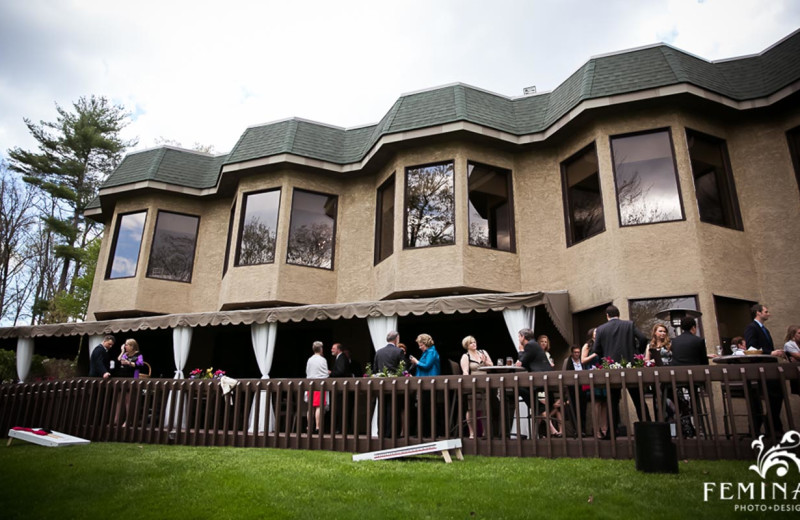 Exterior view of Woodloch Resort.