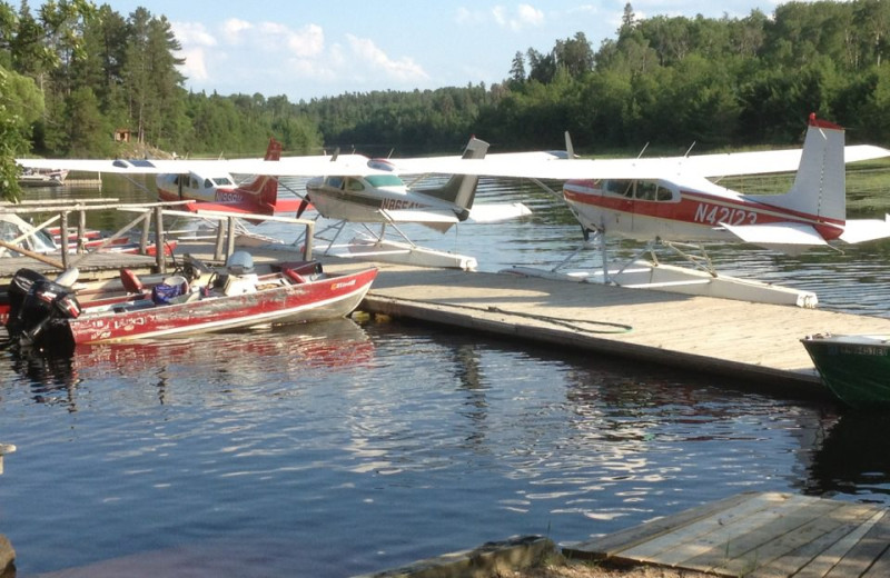 Boat planes at Nelson's Resort.