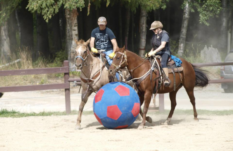 Horse games at Western Pleasure Guest Ranch.