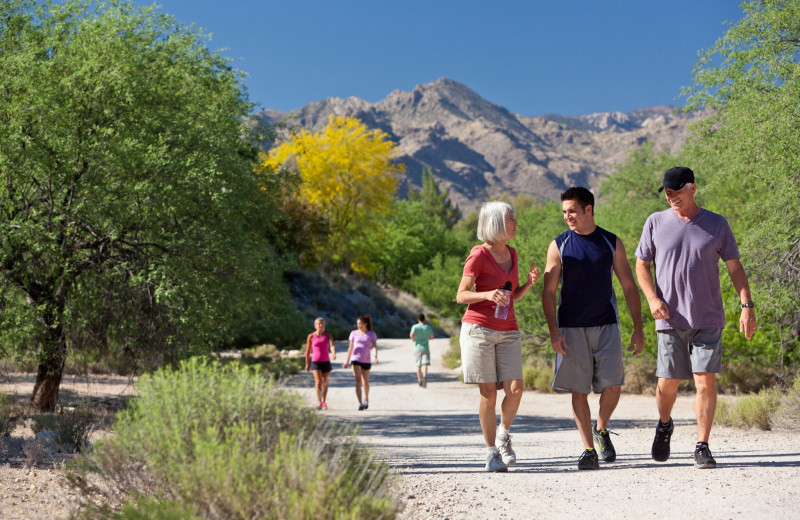 Hiking at Canyon Ranch Tucson.