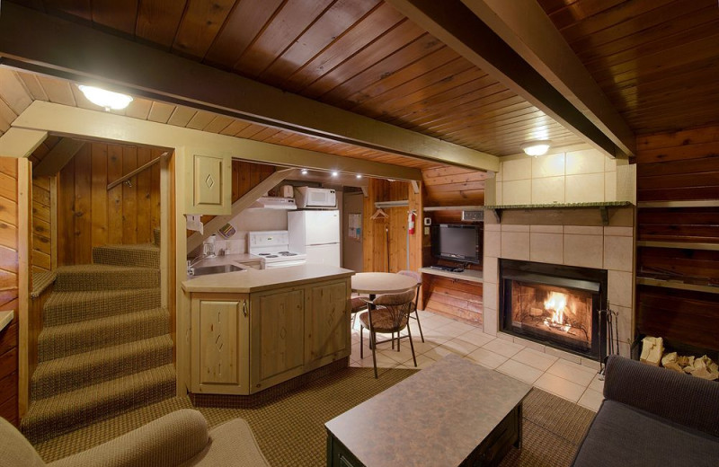 Guest room at Douglas Fir Resort & Chalets.