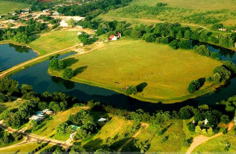 Aerial view of Fredericksburg Ranch.