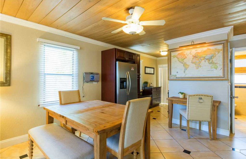 Rental kitchen at Surf Song Resort Condominiums.