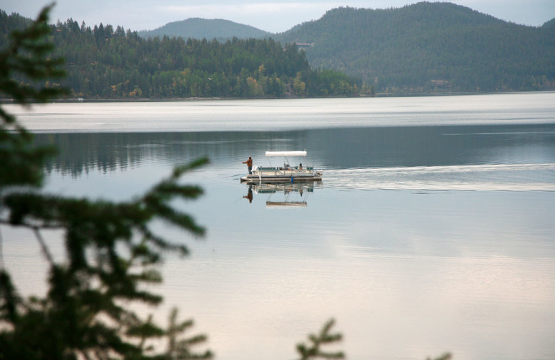 Fishing at Bay Point on the Lake.