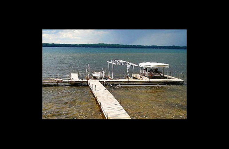 Dock at Lakeview Resort on Grindstone.