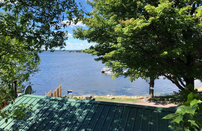 Lake view at Riverbay Adventure Inn.