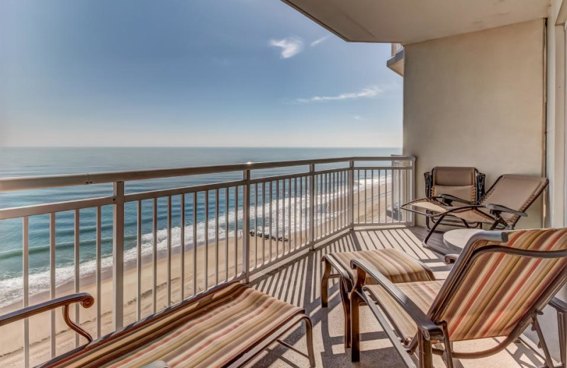 Rental balcony at Vacasa Ocean City.