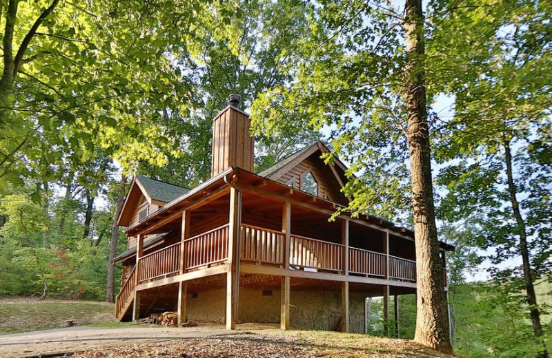 Cabin exterior at Little Valley Mountain Resort.