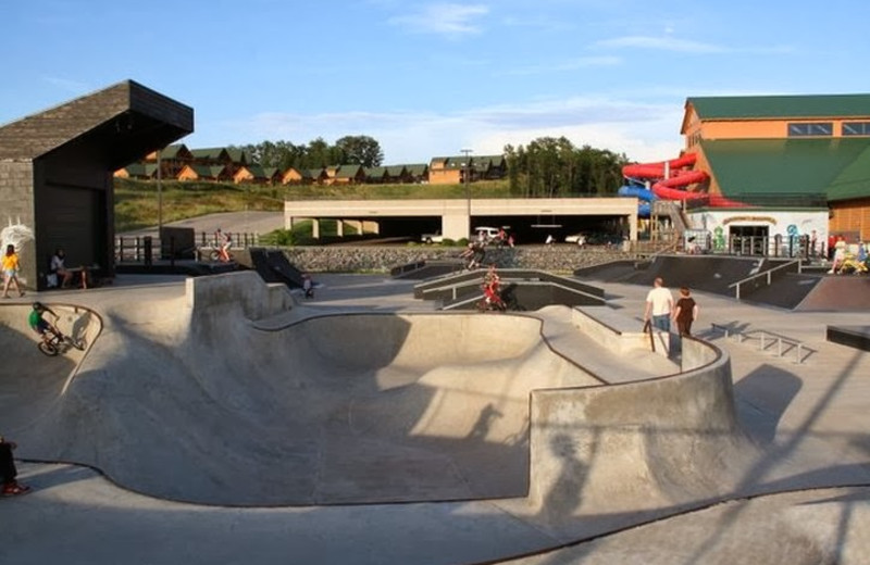 Skate park at Three Bears Lodge.