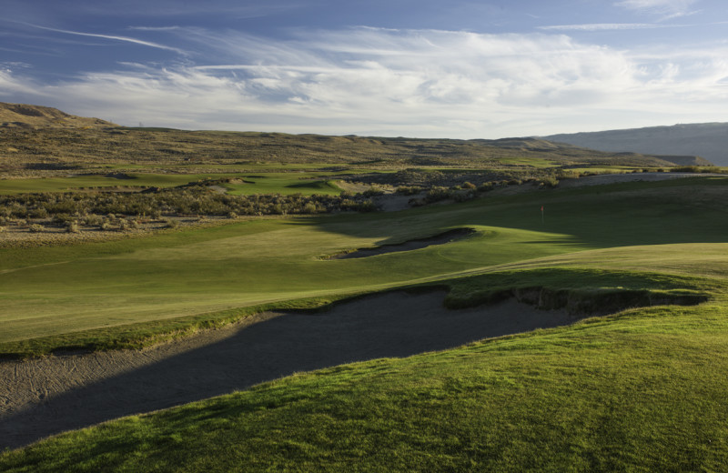 Golf course at Sun Mountain Lodge.