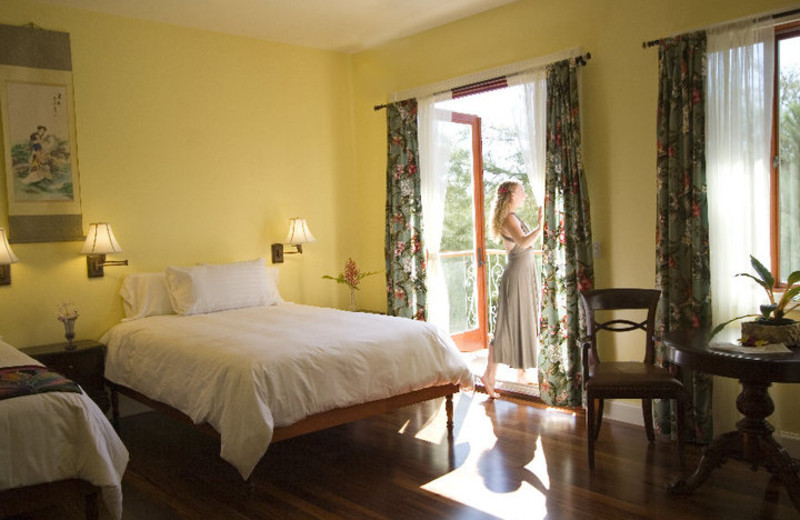 Guest room at Hawaii Island Retreat.