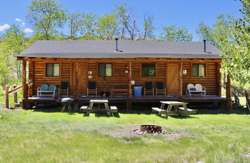 Cabin exterior at Woods Landing.