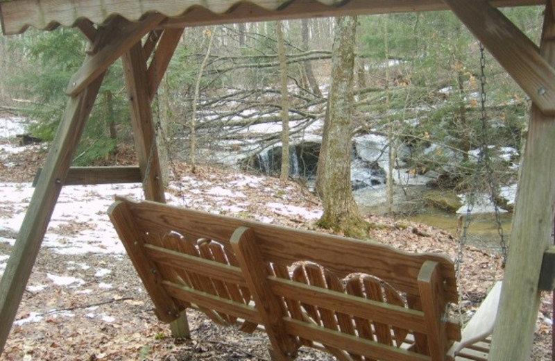 Chair swing at Glenlaurel Inn.