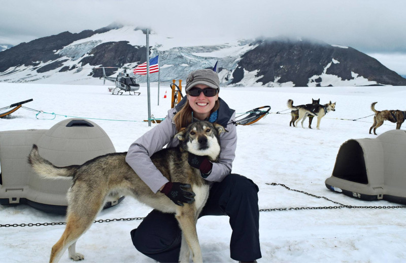 Dog sledding at The Alaska Adventure Company.