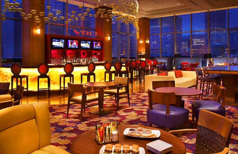 Dining at Detroit Marriott at the Renaissance Center.