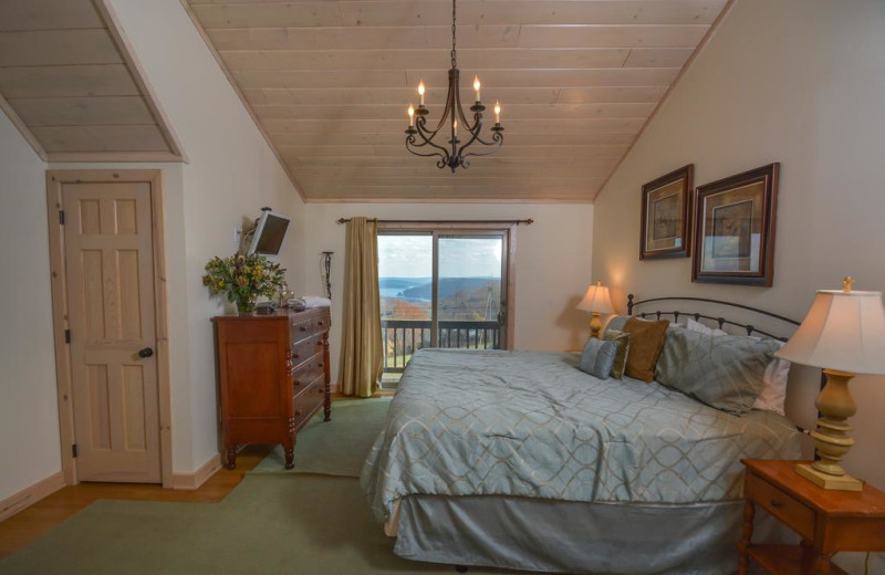 Rental bedroom at Taylor-Made Deep Creek Vacations.