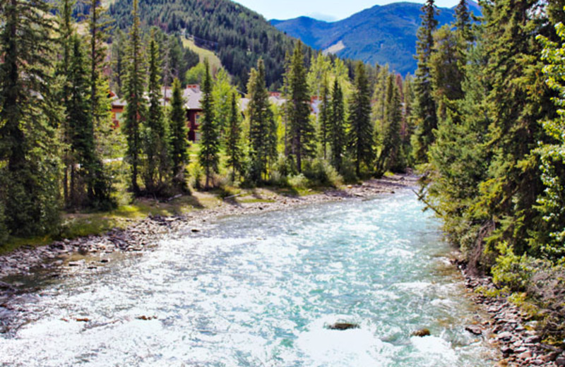 View of Truckee River and Property at the Panorama Vacation Retreat at Horsethief Lodge