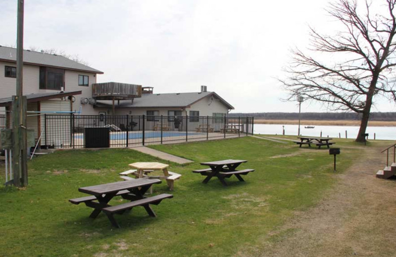 Outdoor pool at Ballard's Resort.