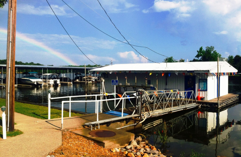 The marina at Big Bear Resort.