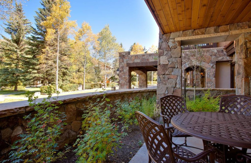 Patio view at Willows & Riva Ridge South.
