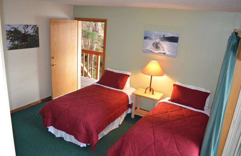 Guest room at Elfin Cove Resort.