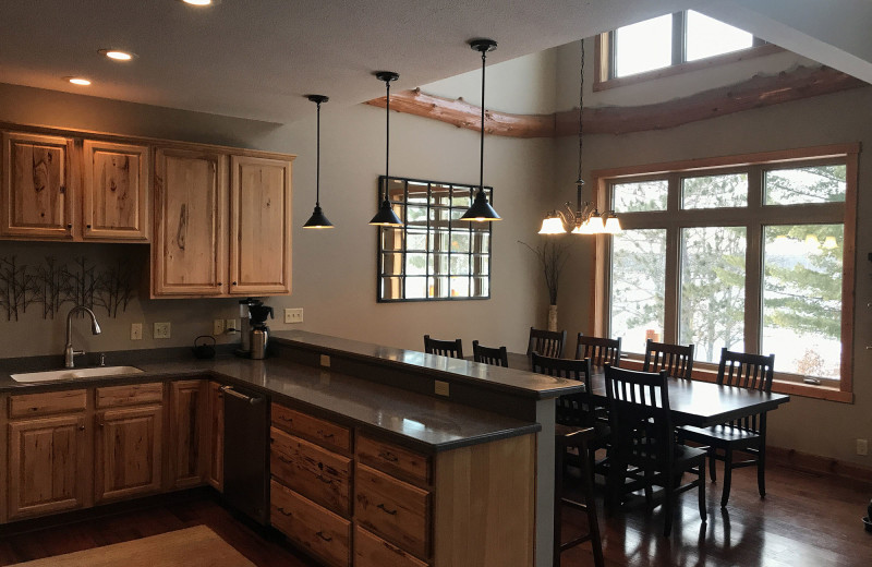 Guest kitchen at Big Sandy Lodge & Resort.