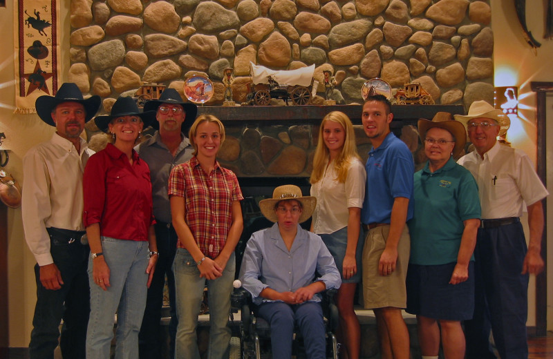 The staff at Stagecoach Trails Guest Ranch.