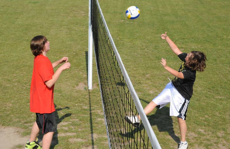 Volleyball at Lake George RV Park.