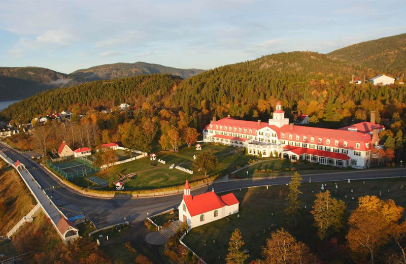 Exterior view of Hotel Tadoussac.