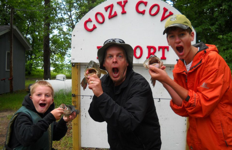 Fishing at Cozy Cove Resort.
