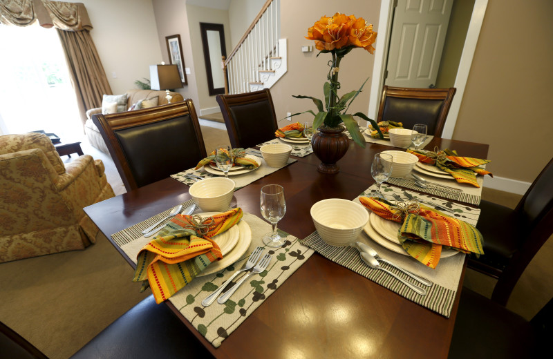 Guest dining room at King's Creek Plantation.