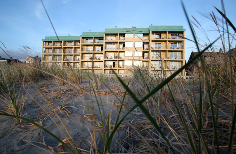 Ocean front Resort. 4 Blocks from downtown. On site Cafe. On site meeting space.  Beach weddings.