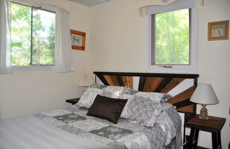 Rental bedroom at CottageVacations.com.
