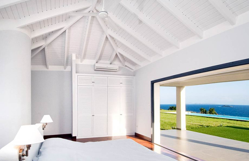 Villa bedroom at Island Properties Luxury Rentals.