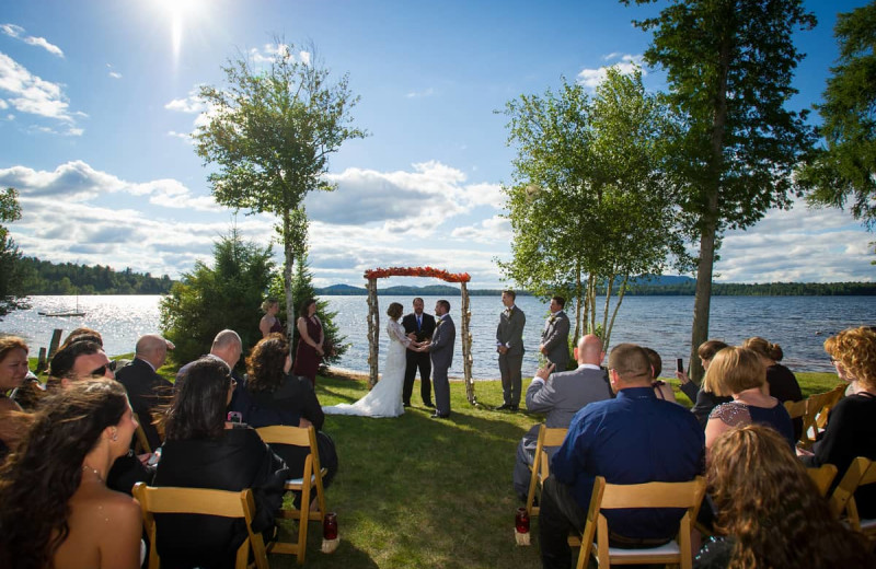 Weddings at Lake Clear Lodge & Retreat.