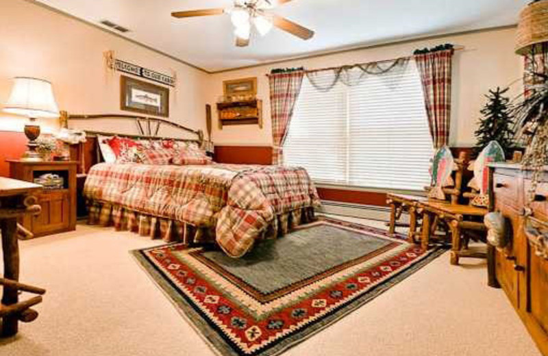 Guest King size bedroom, “Charlie’s” at McWilliams River Home.