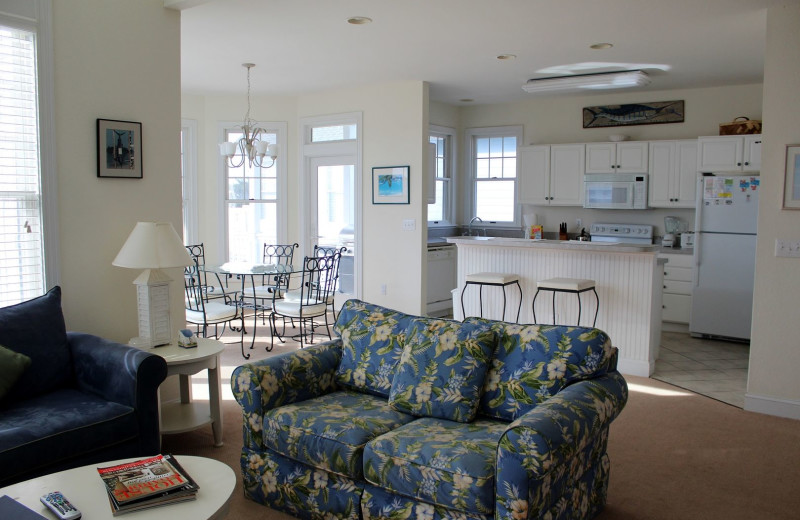 Rental interior at Pirate's Cove Realty.