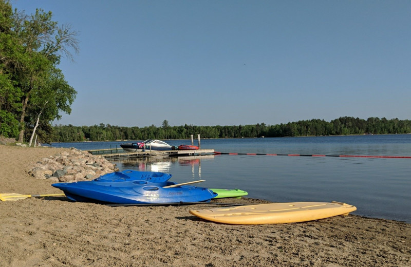 Beach at Little Norway Resort.