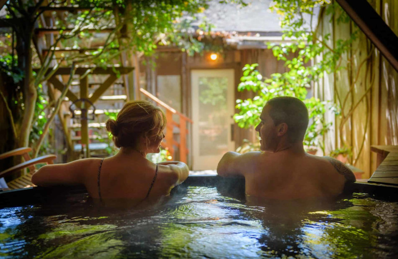 Hot tub at Sweetwater Inn.