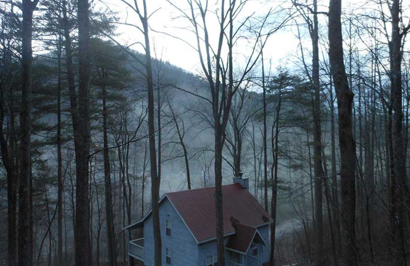 Mountain view at Cabins at Highland Falls.