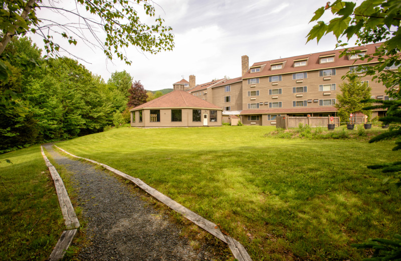 Exterior view of Snowy Owl Inn and Resort.