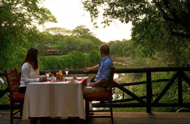 Dining at Fairmont Mara Safari Club.