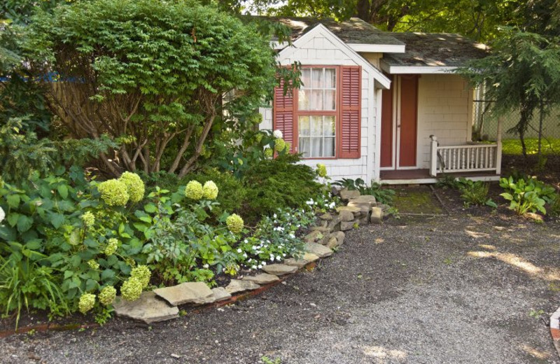 Beautiful gardens at Cortland Alumni House.