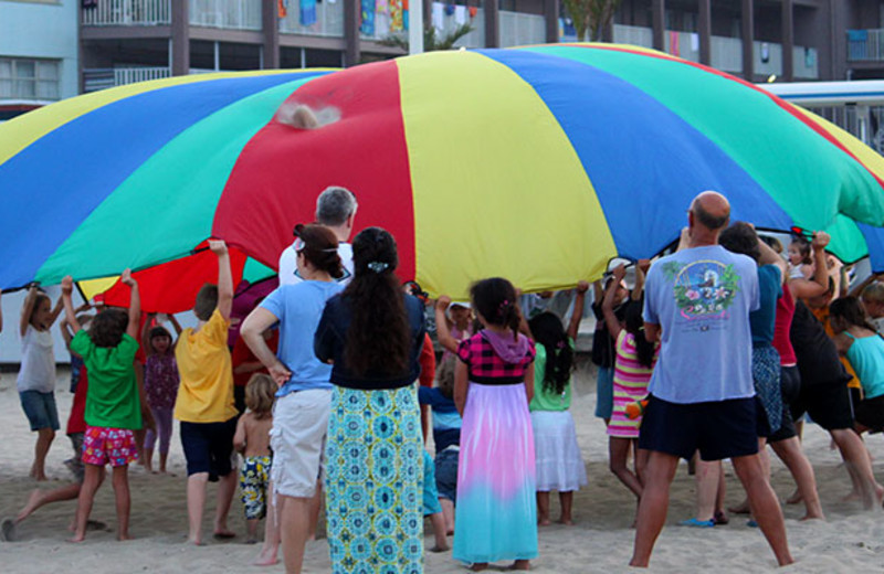 Parachute at Seabonay Motel Ocean City.