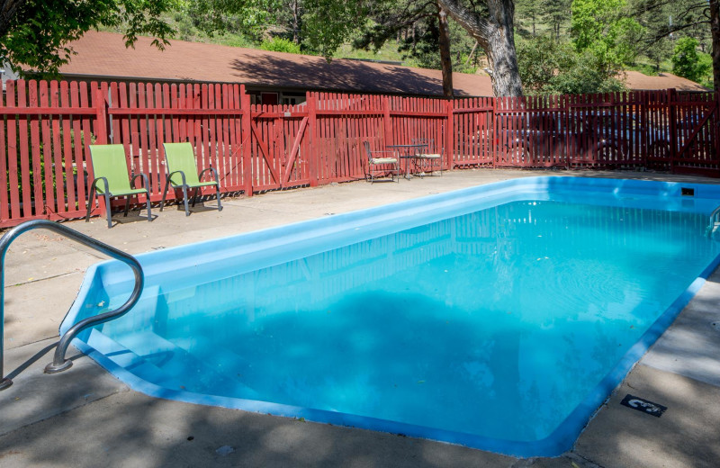 Outdoor pool at Boulder Adventure Lodge.