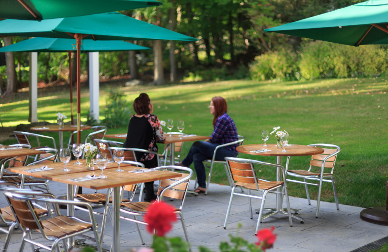 Patio at The Garden Gables Inn.